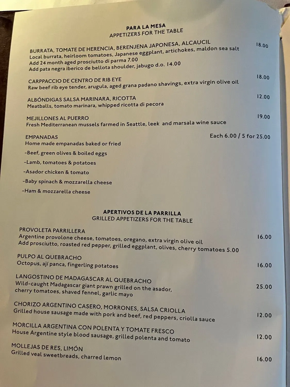 Menu 2