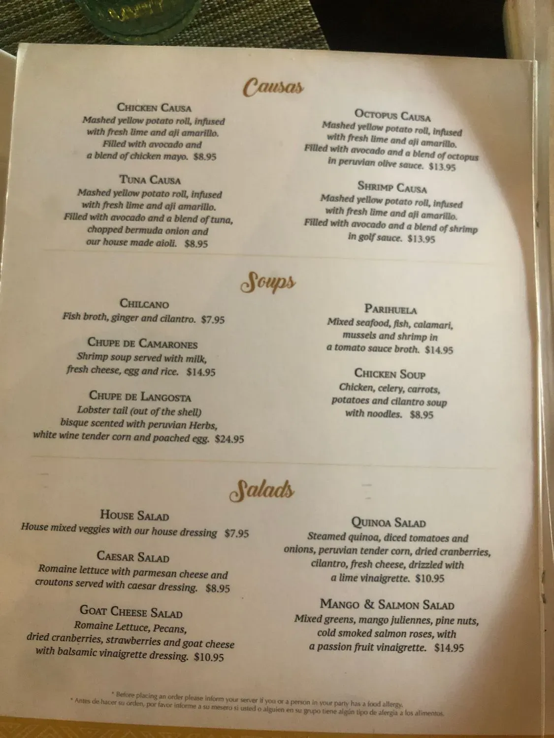 Menu 6