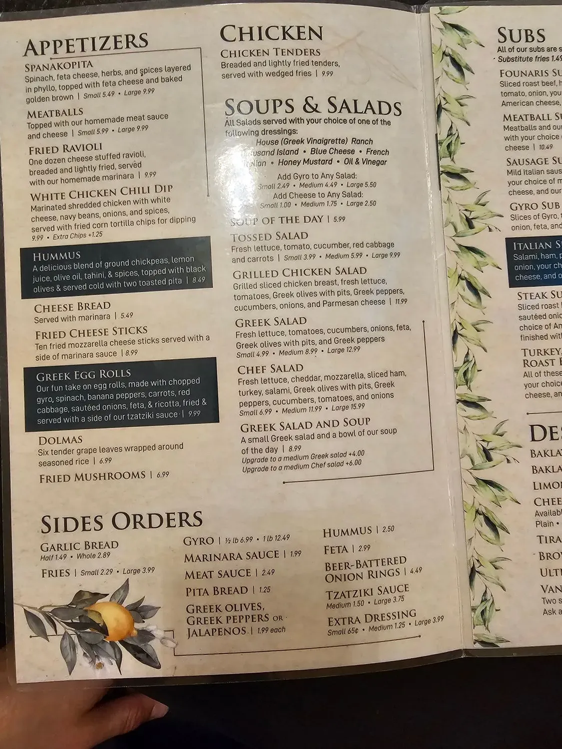 Menu 3