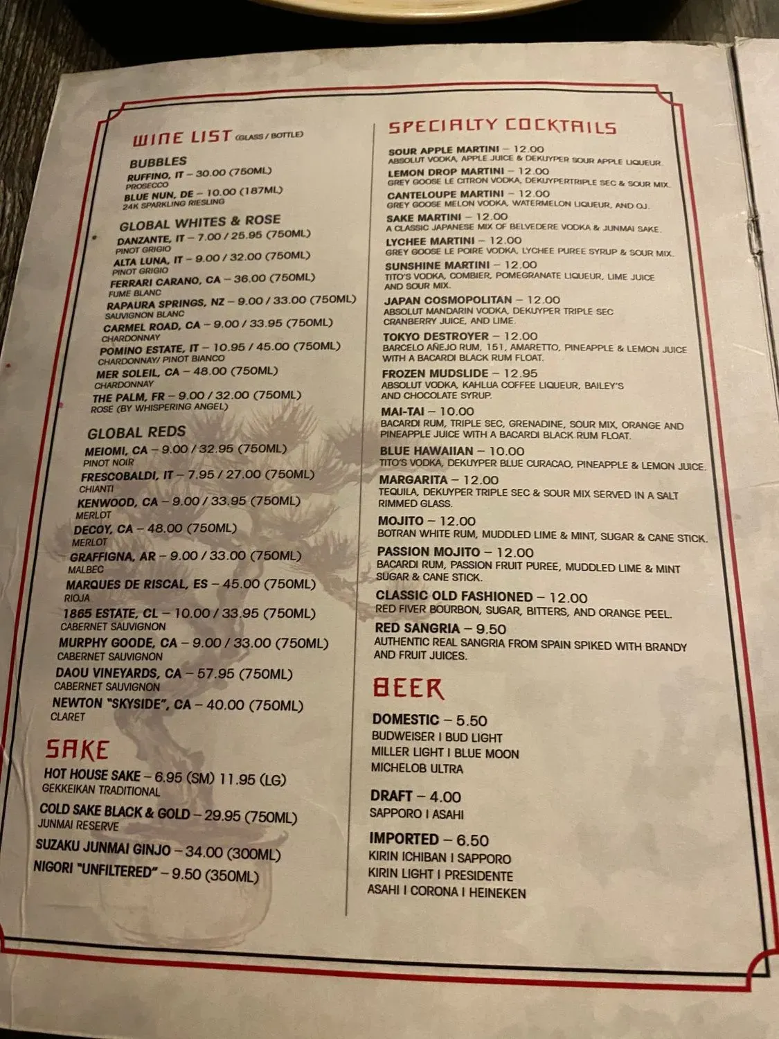 Menu 1