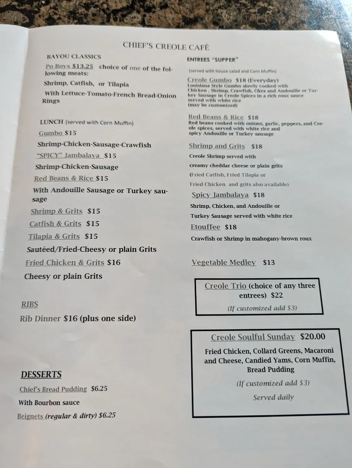 Menu 2