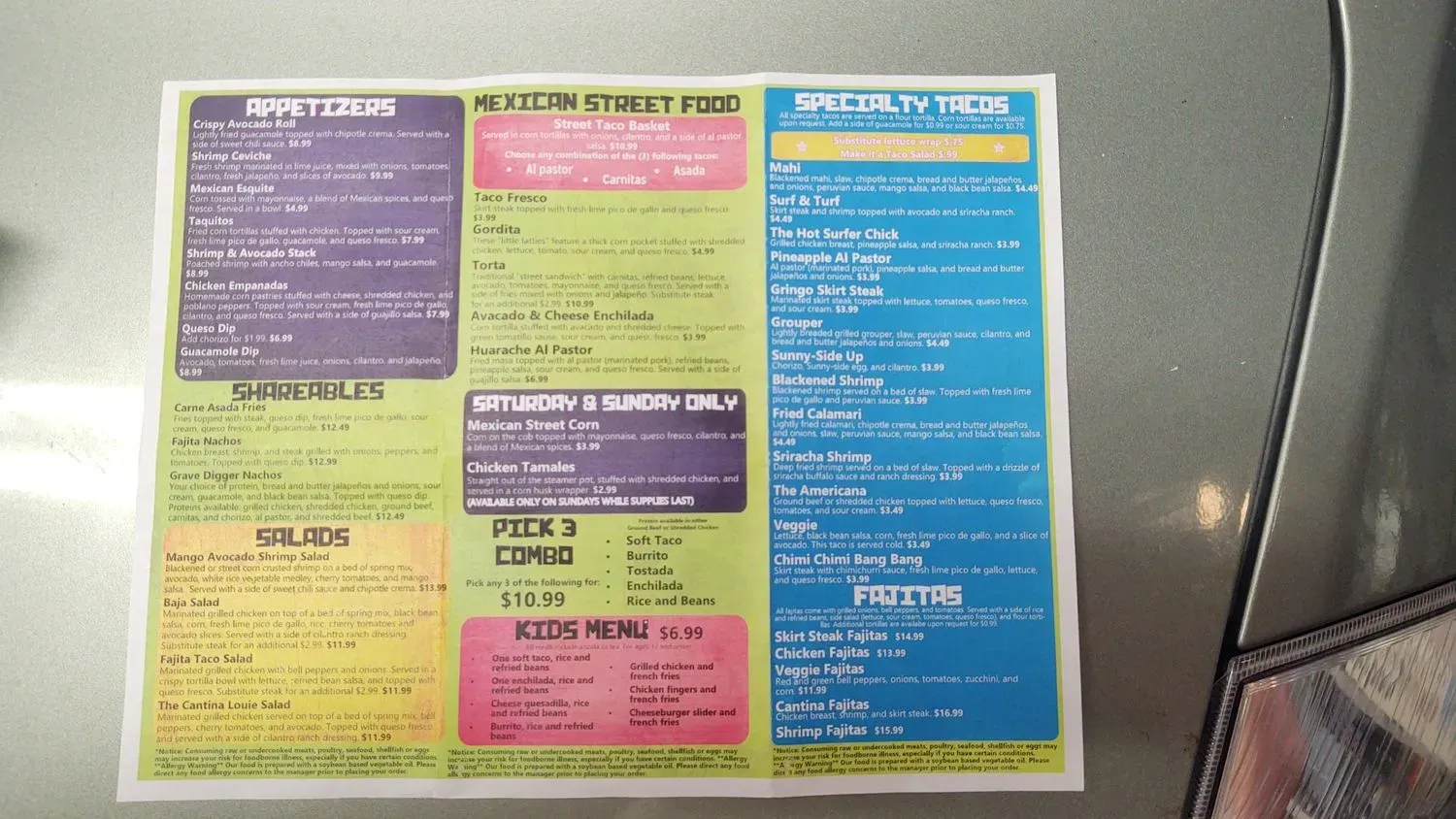 Menu 3