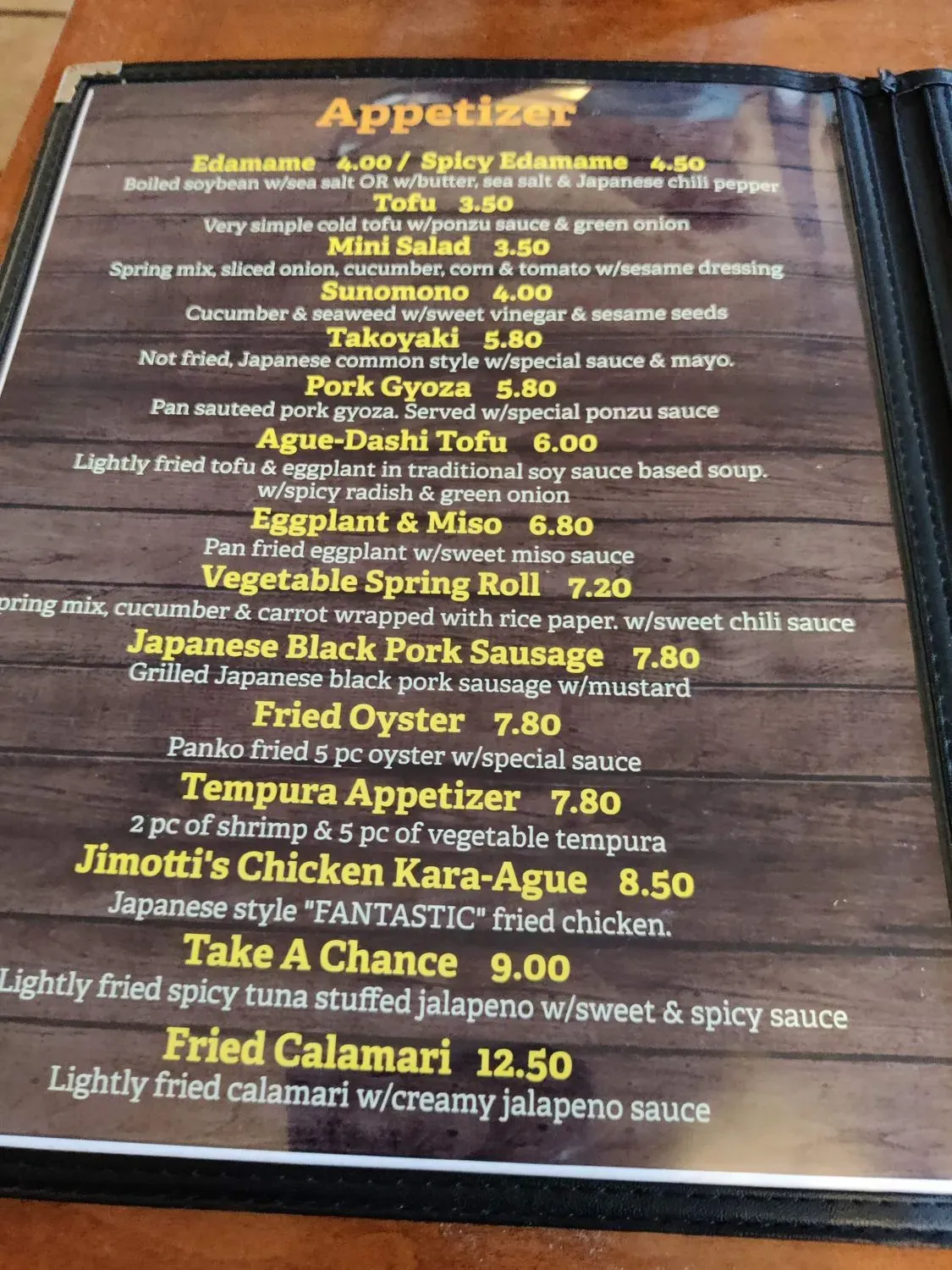 Menu 6