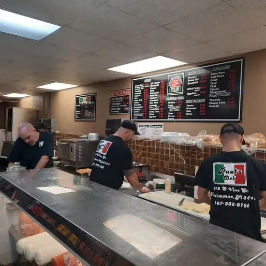 Paul's Italian Deli & Restaurant Menu Kissimmee, FL Checkle