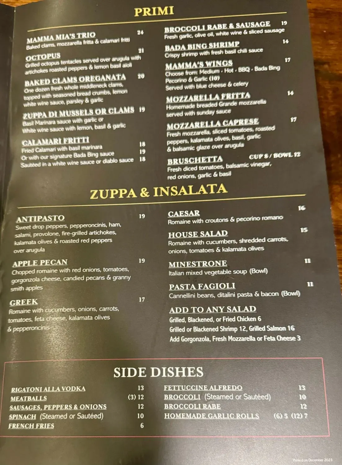 Menu 2