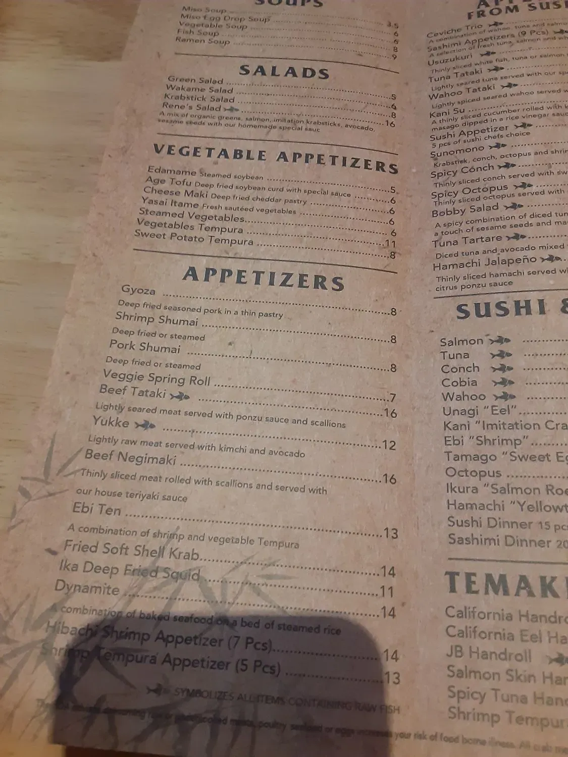 Menu 5