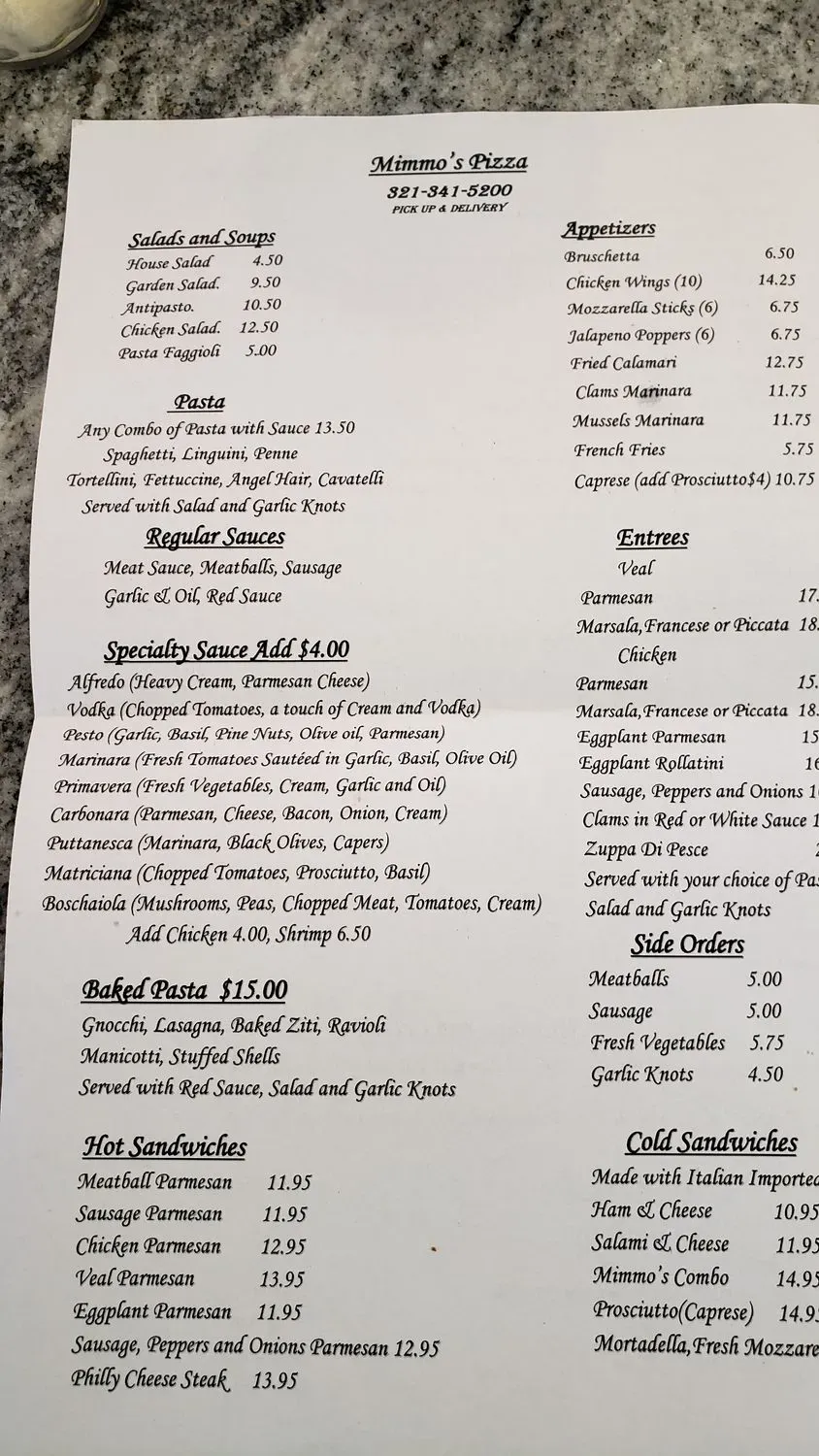 Menu 1