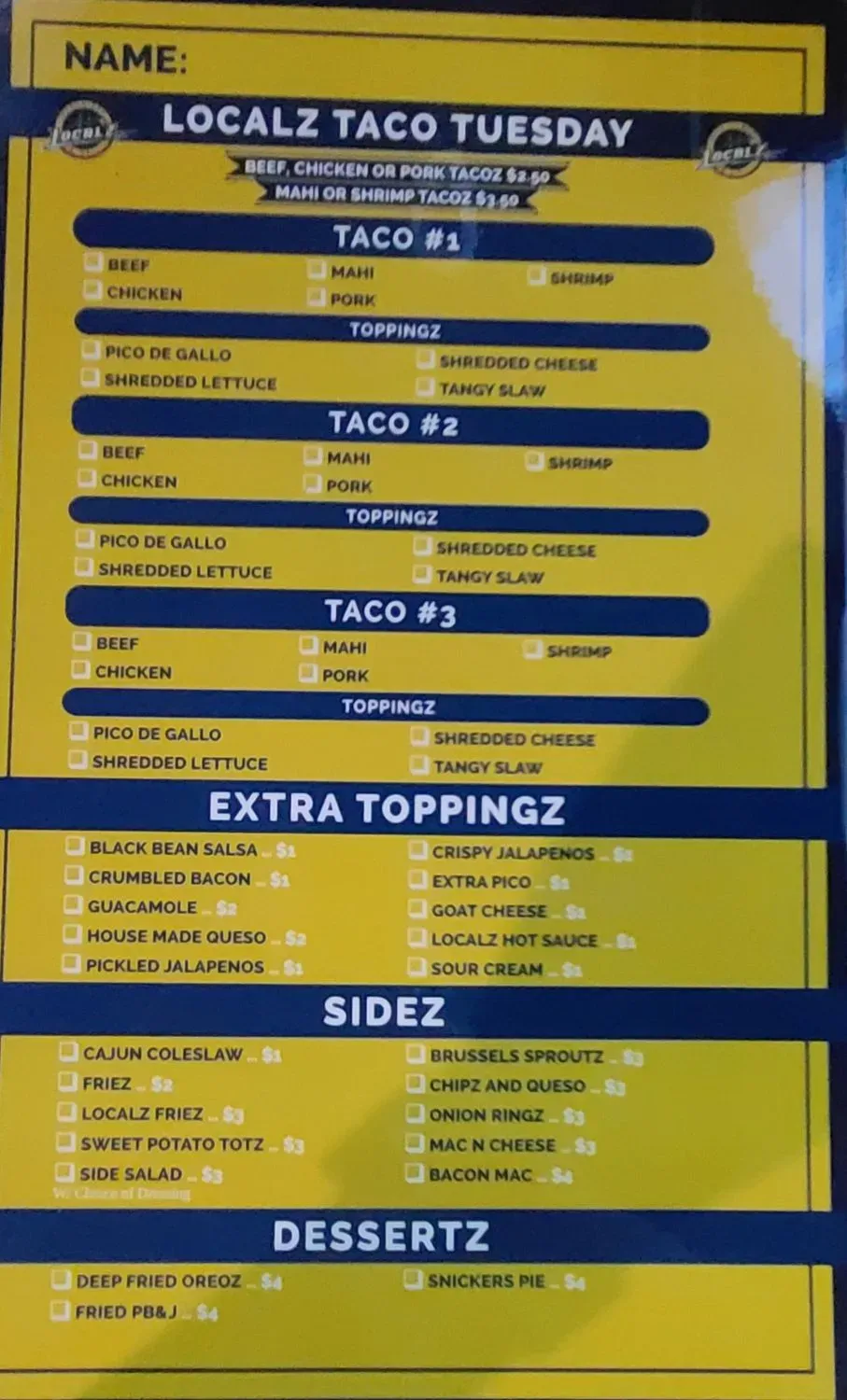 Menu 3