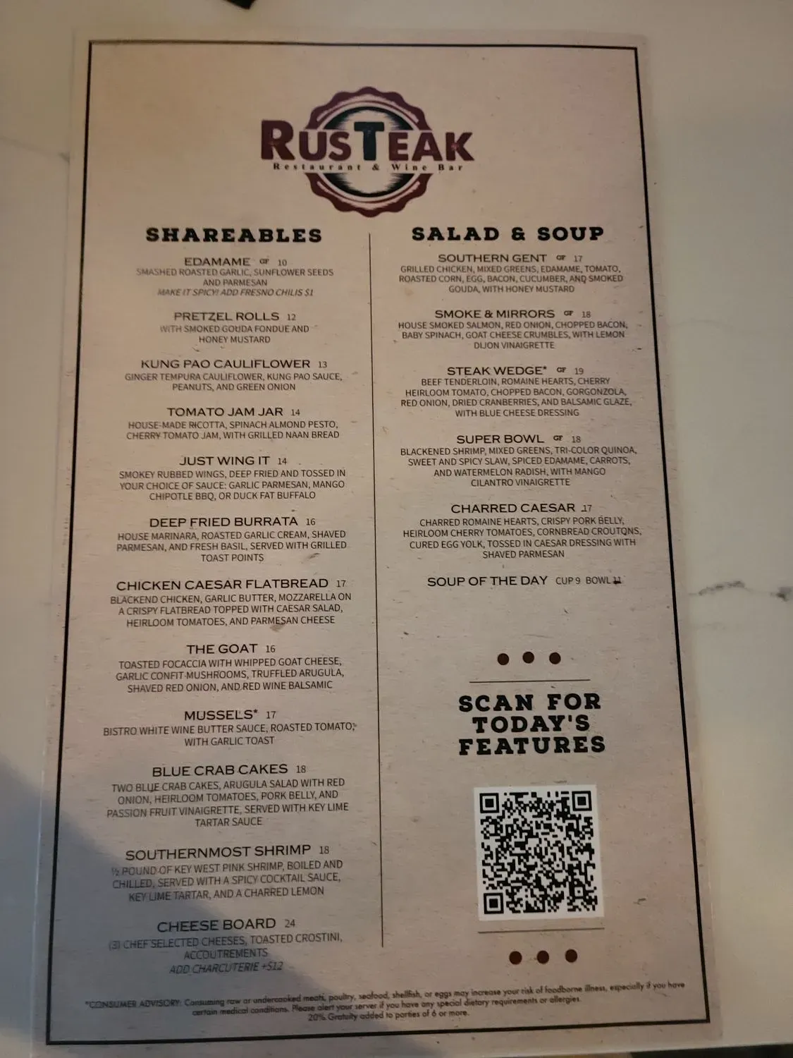 Menu 6