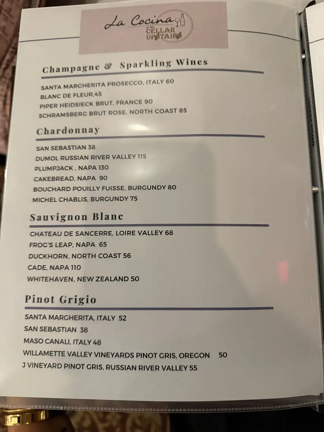 Menu 5