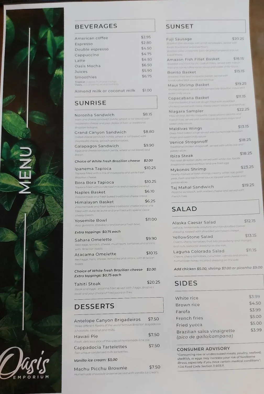 Menu 5