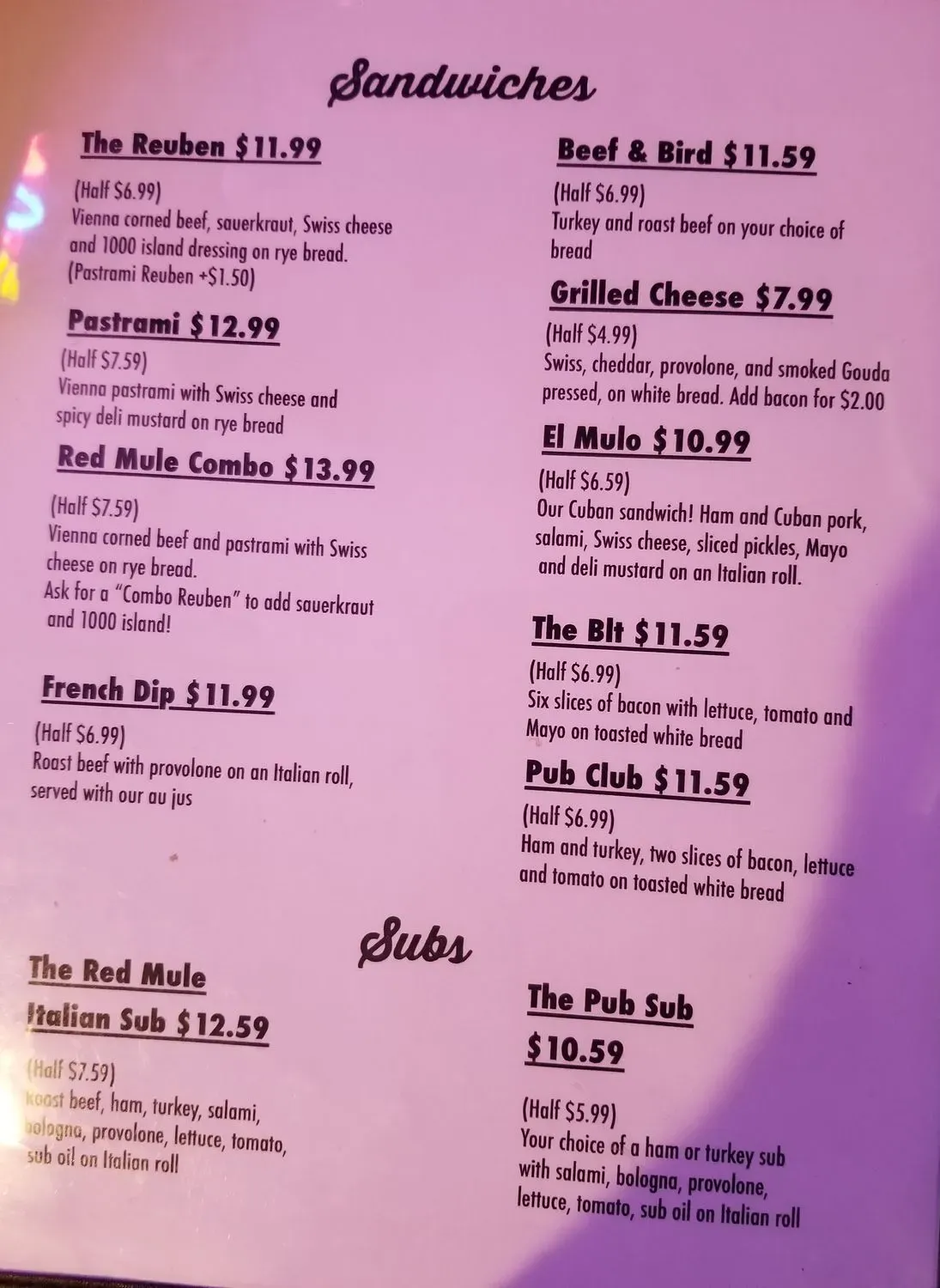 Menu 4