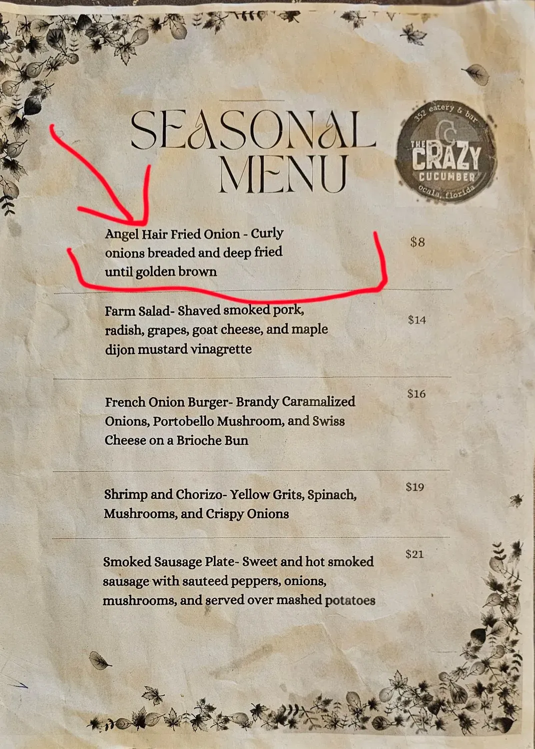 Menu 5