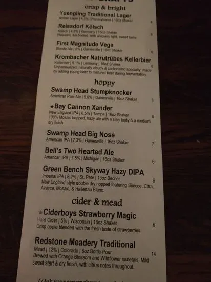 Menu 6