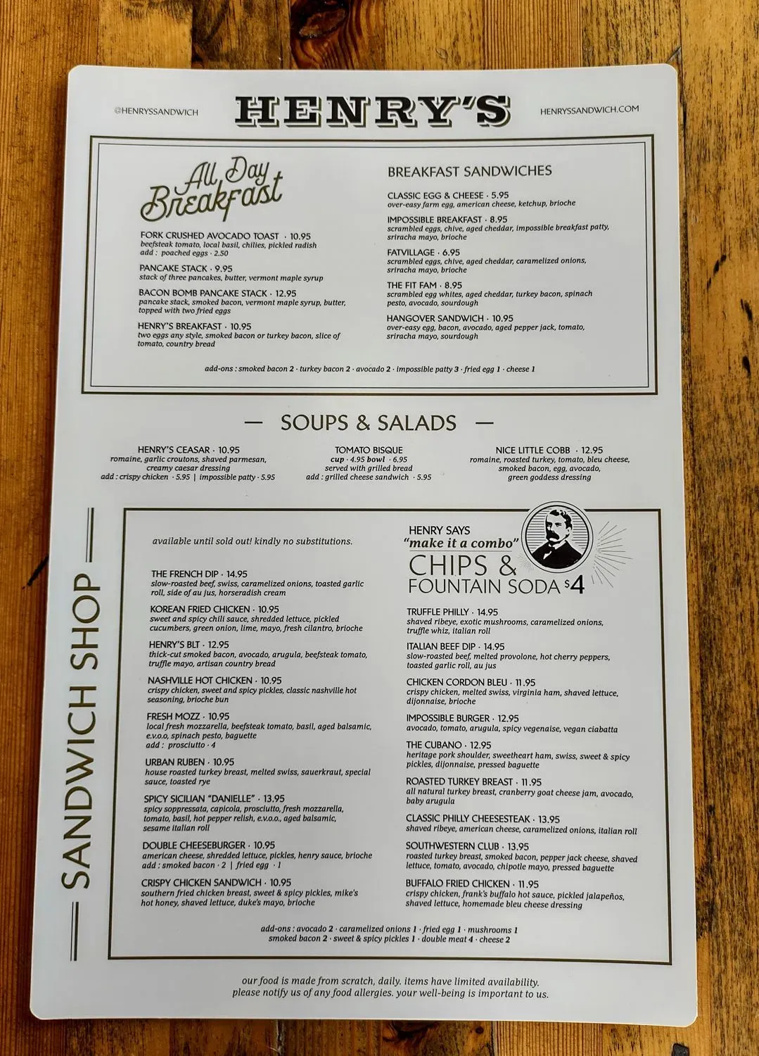 Menu 4