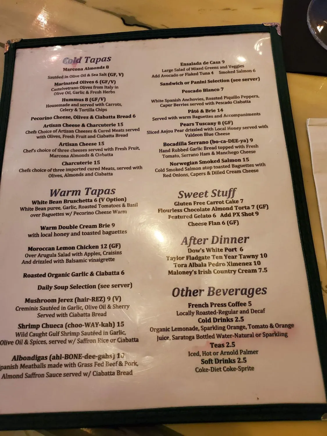 Menu 4