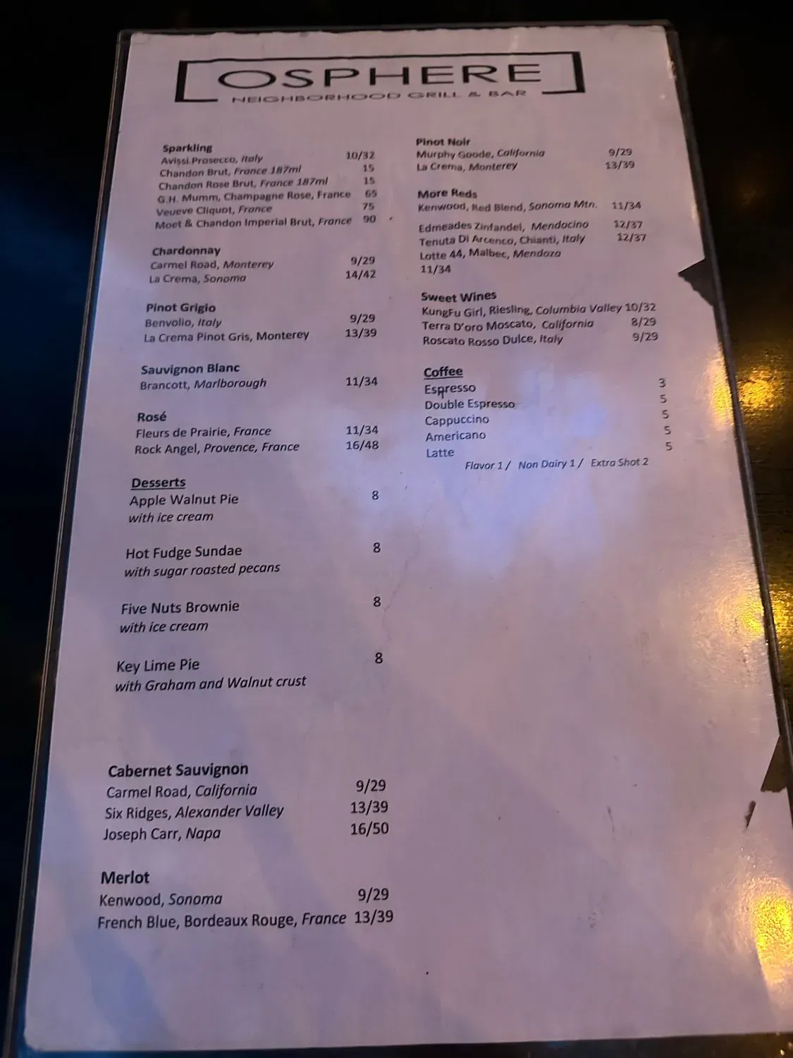 Menu 5