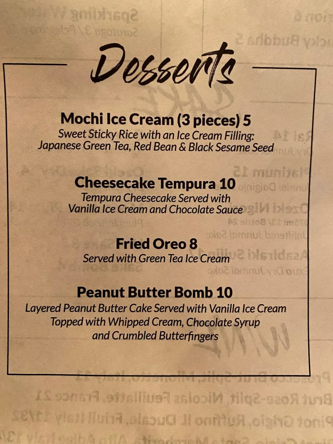 Menu 5