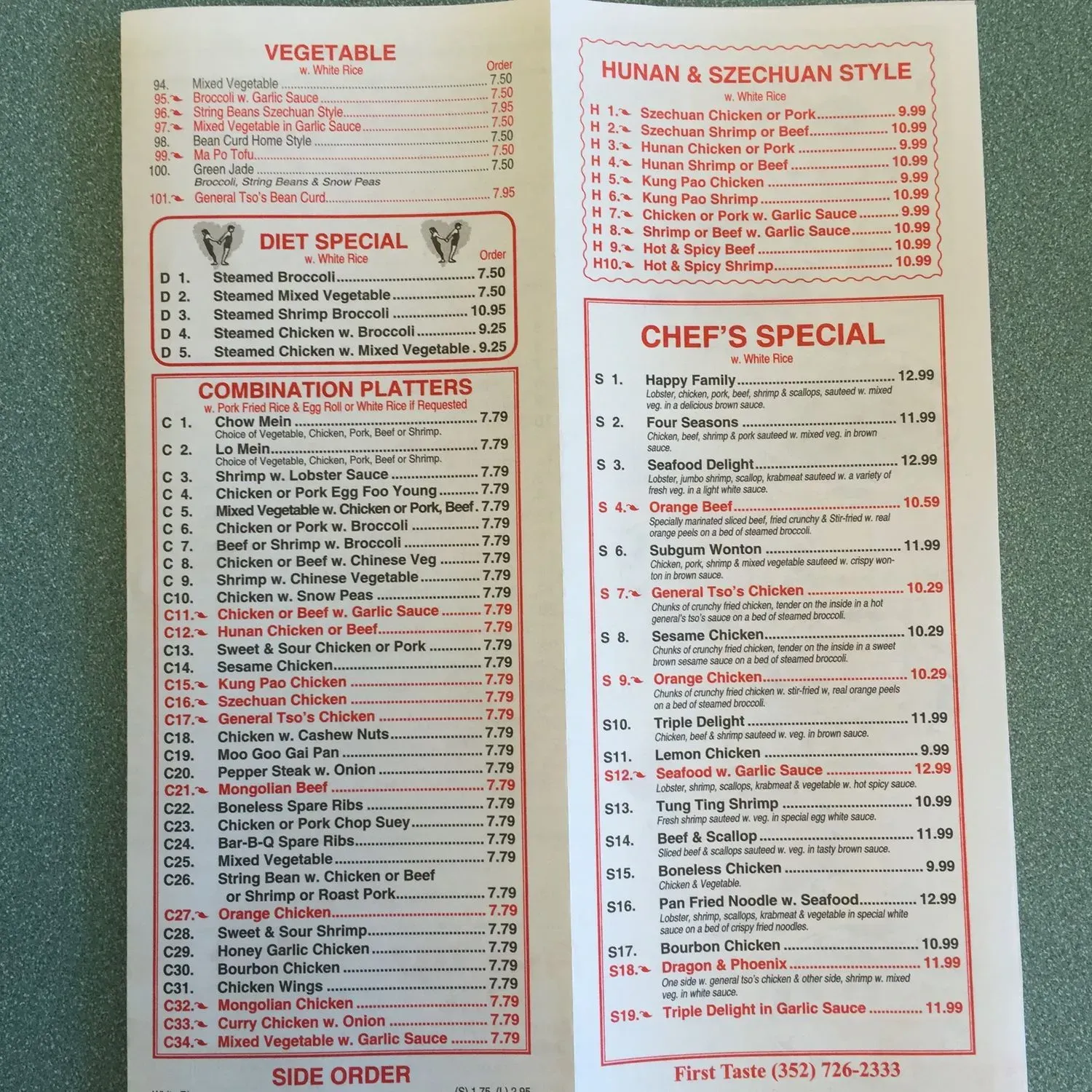 Menu 5