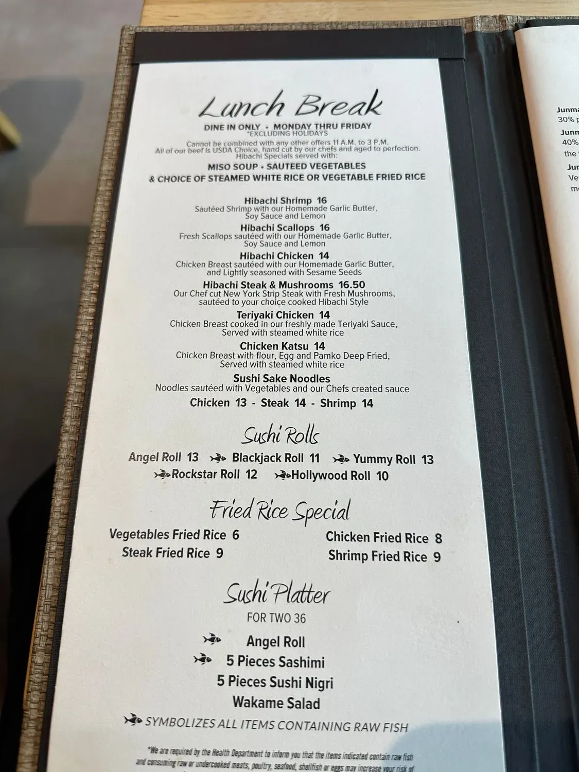 Menu 5