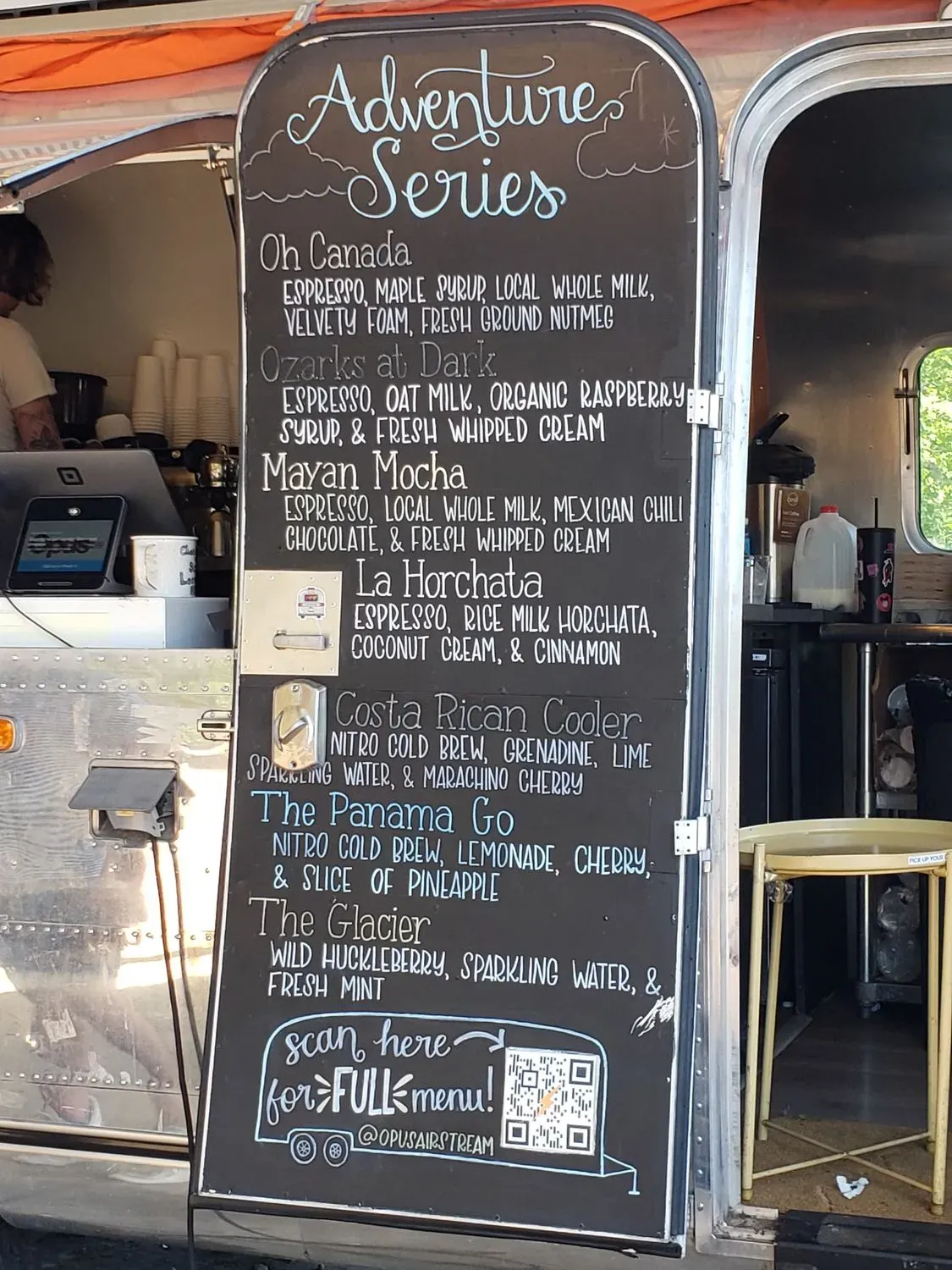 Opus Coffee - Airstream Menu - Updated November 2025