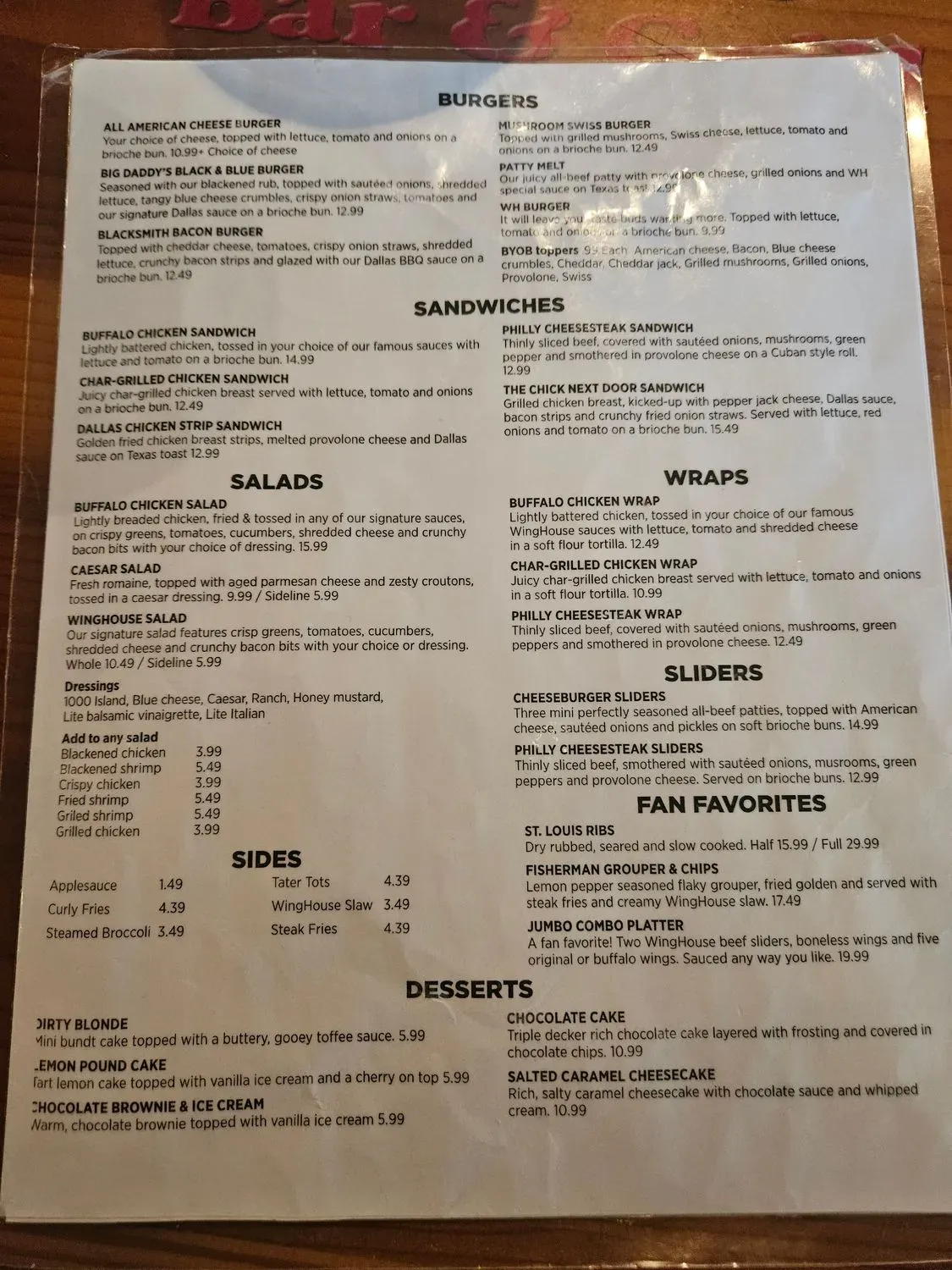 Menu 2