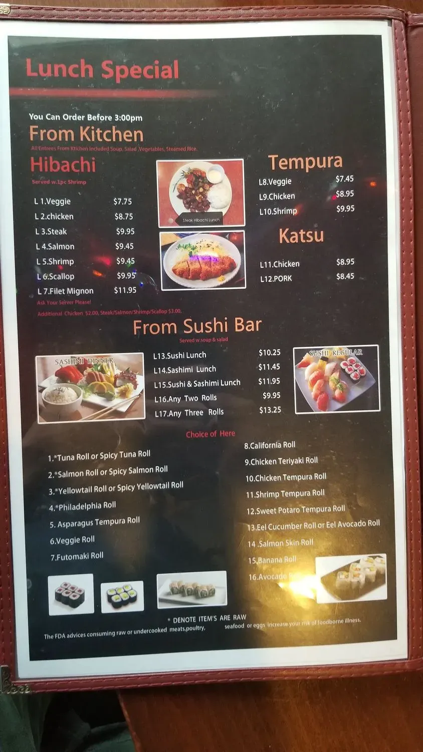 Menu 1