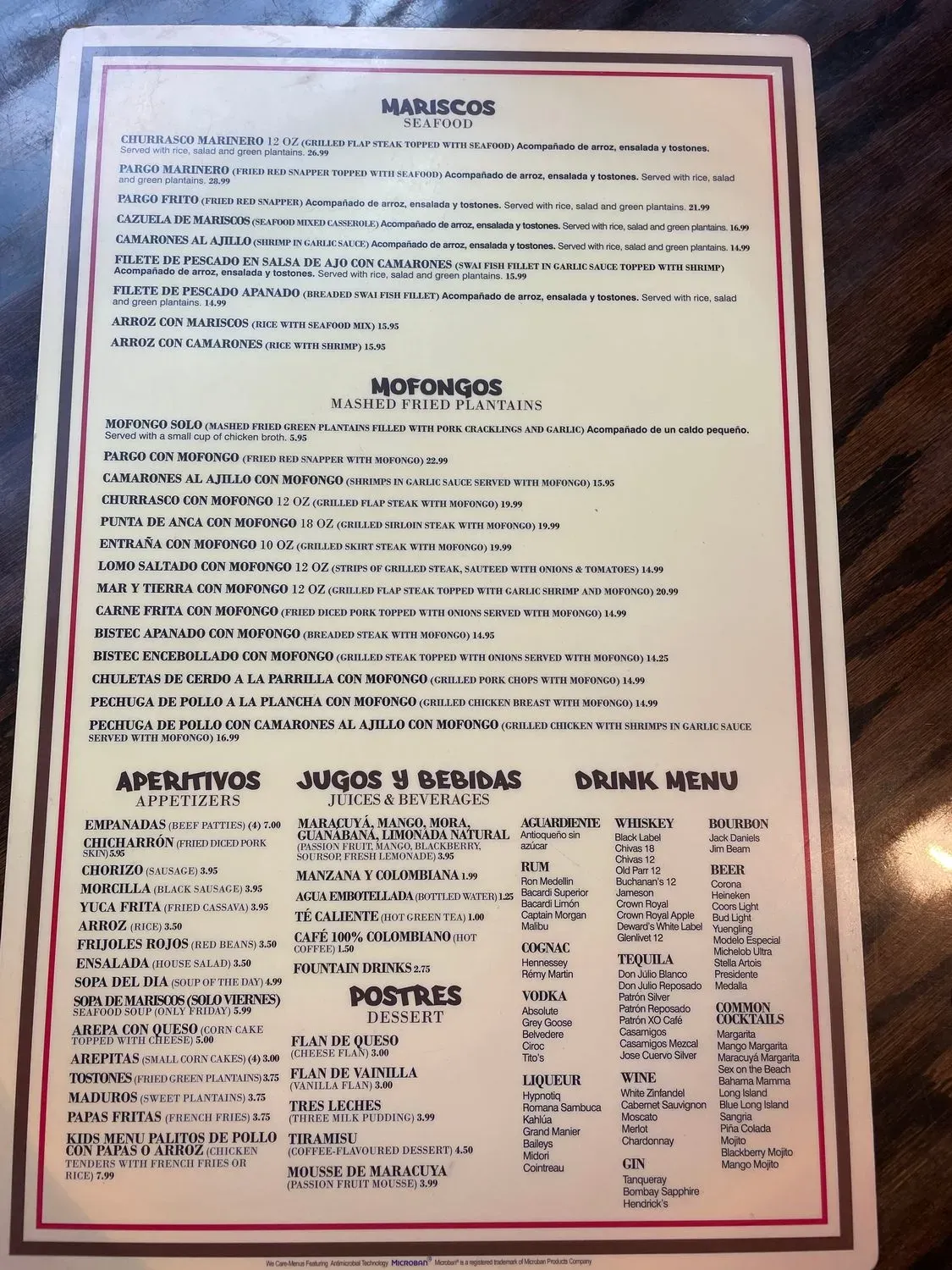 Menu 6