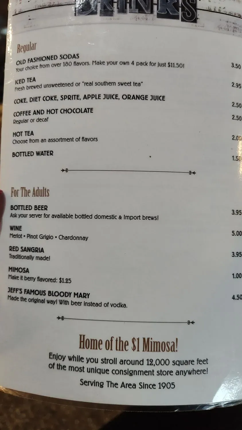 Menu 5