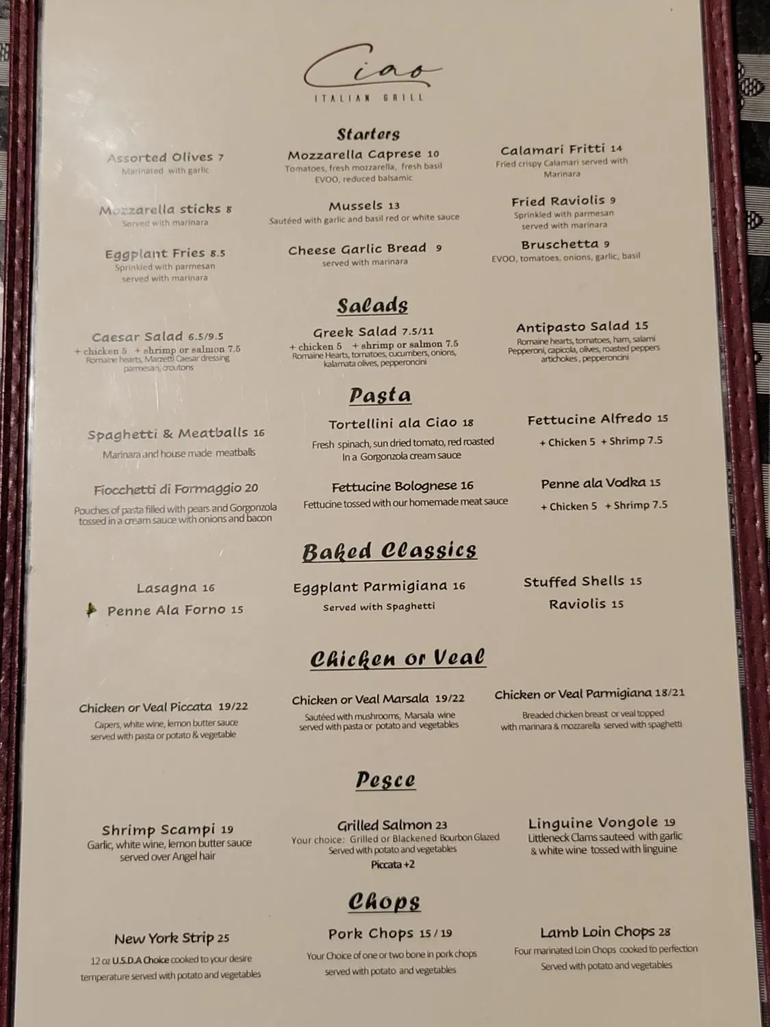 Menu 2