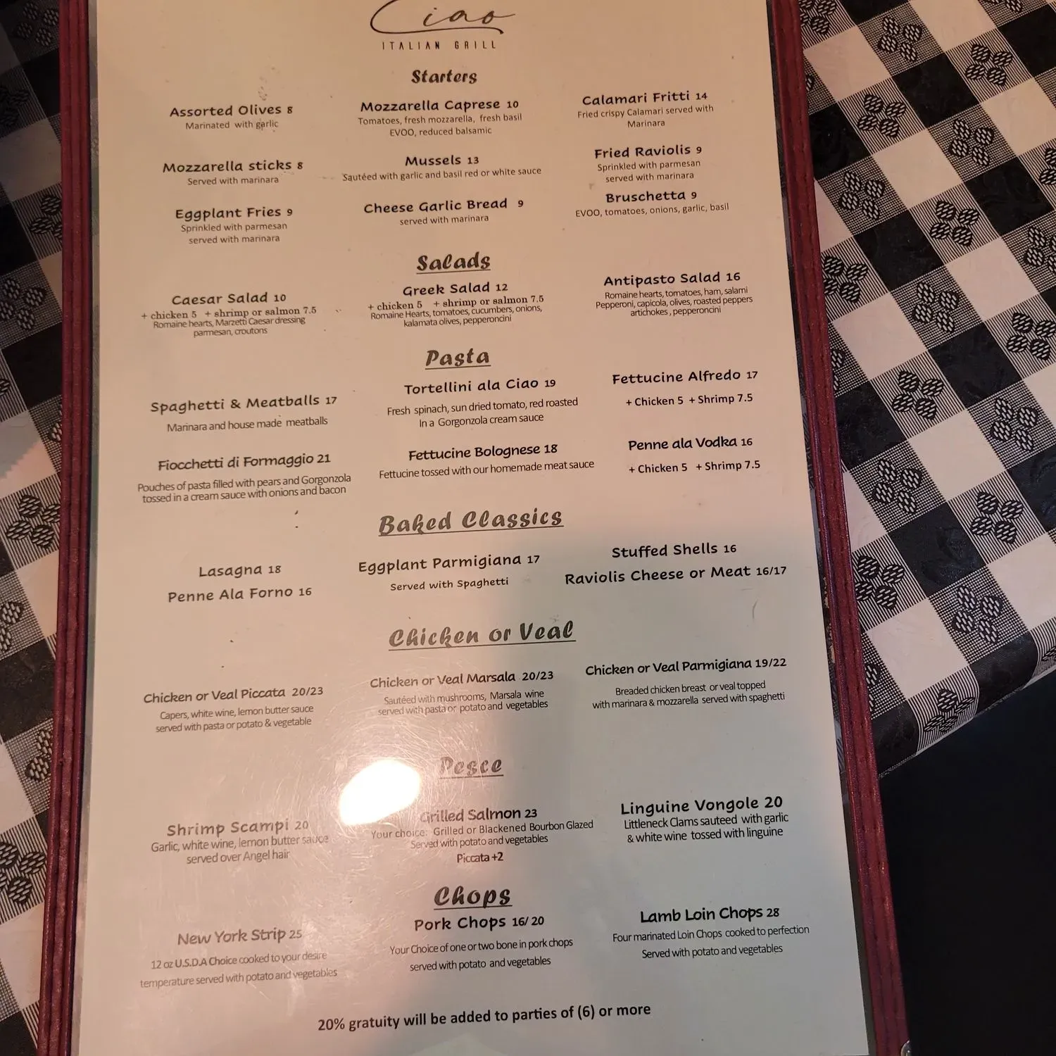 Menu 5