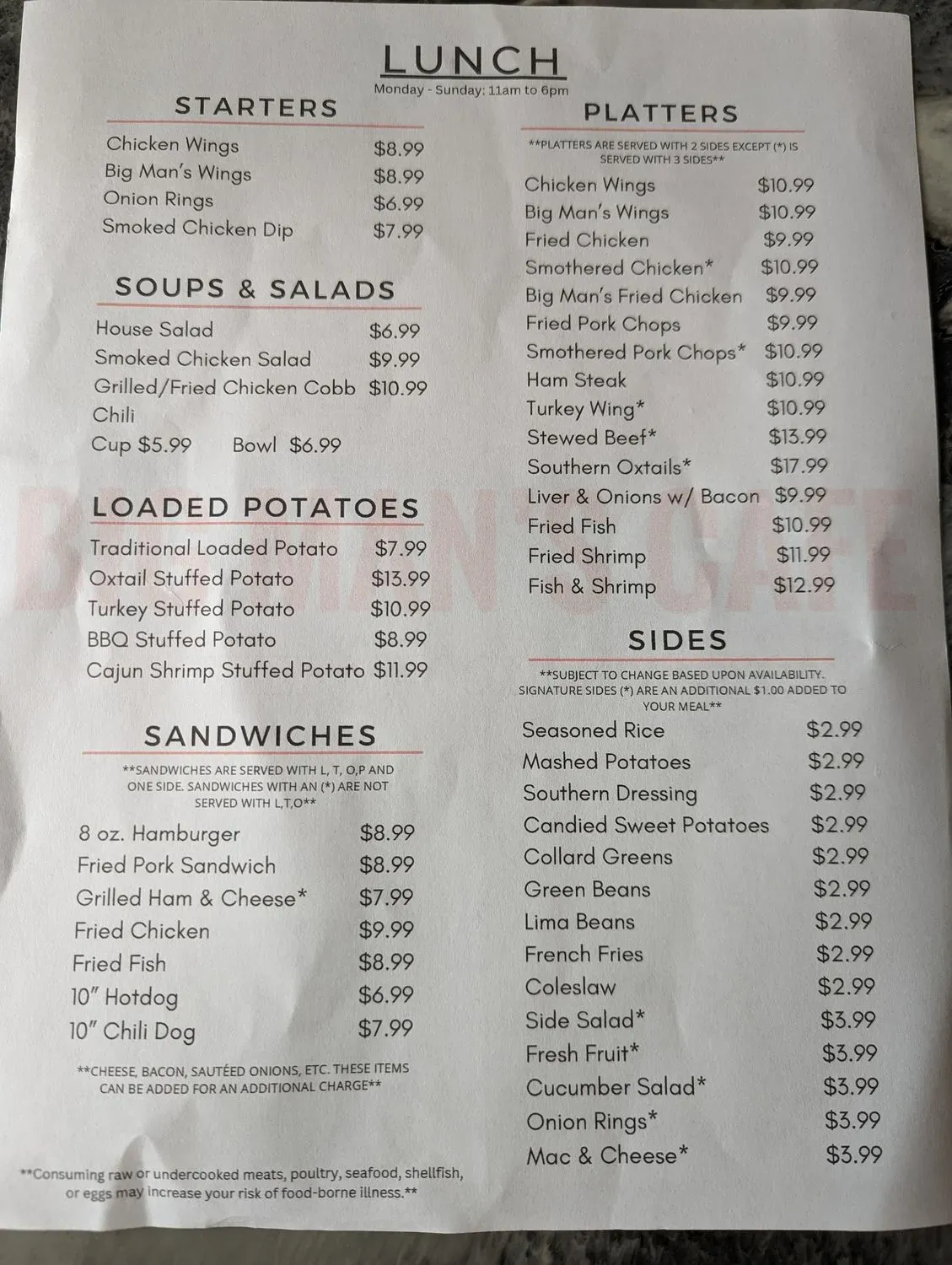 Menu 6