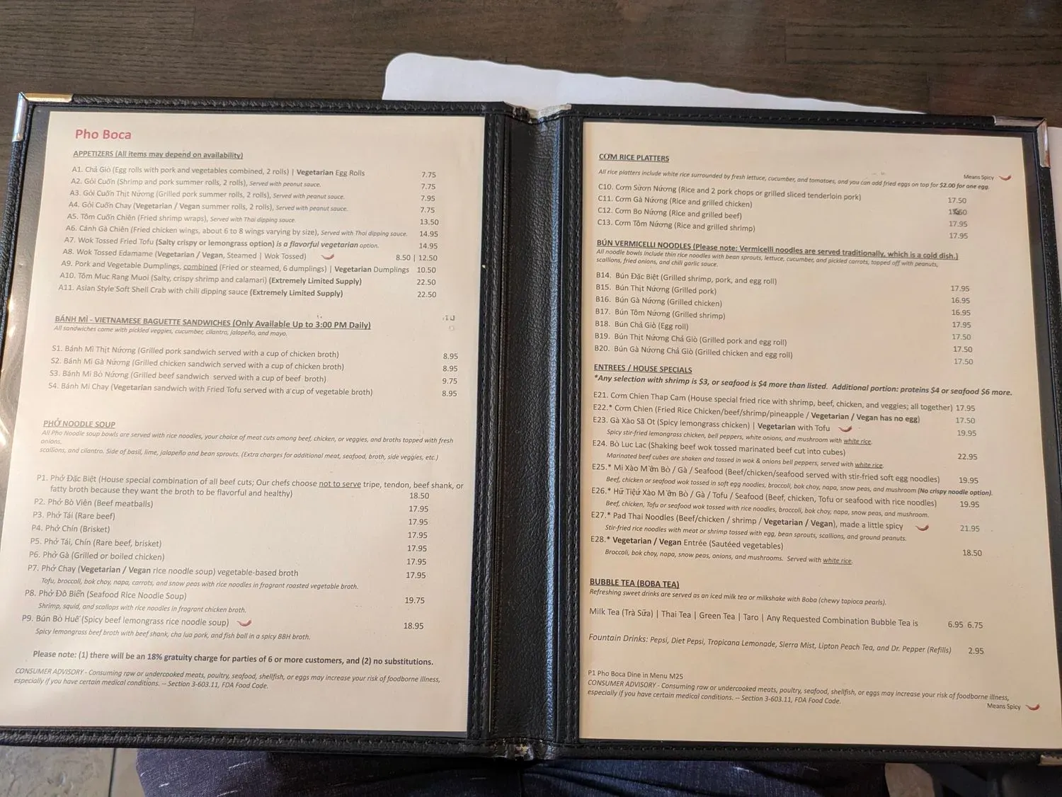 Menu 6