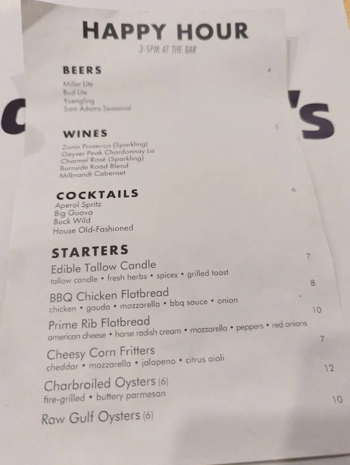 Menu 4