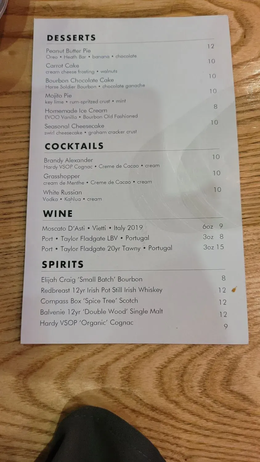 Menu 5