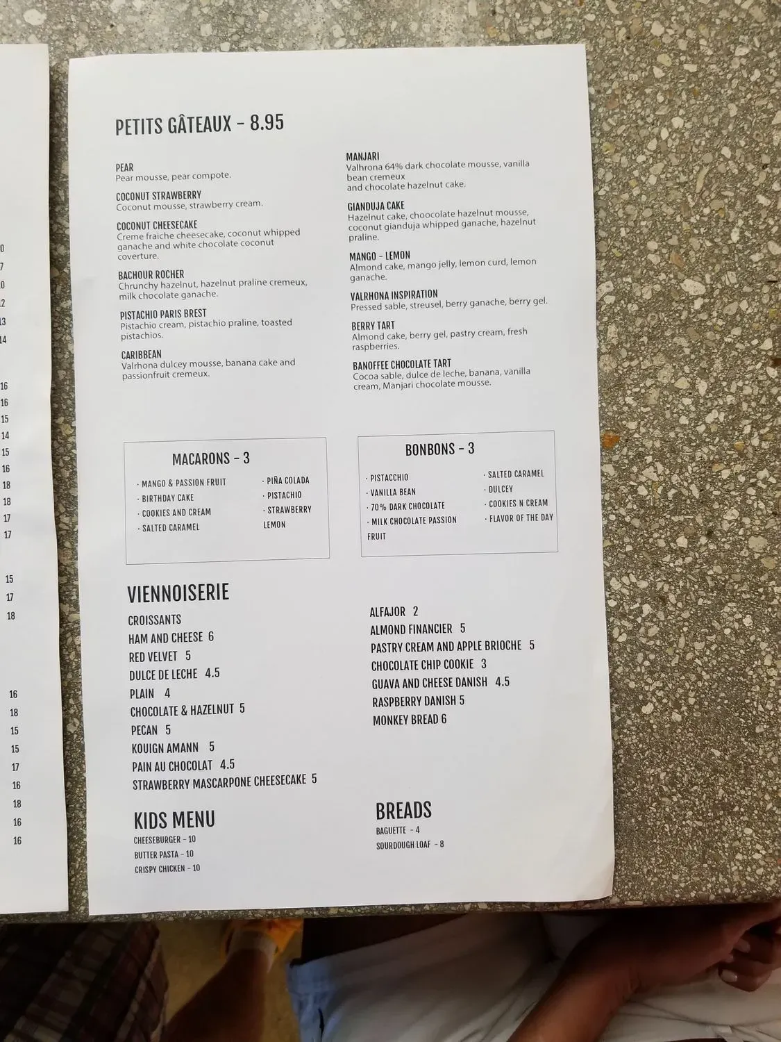 Menu 5