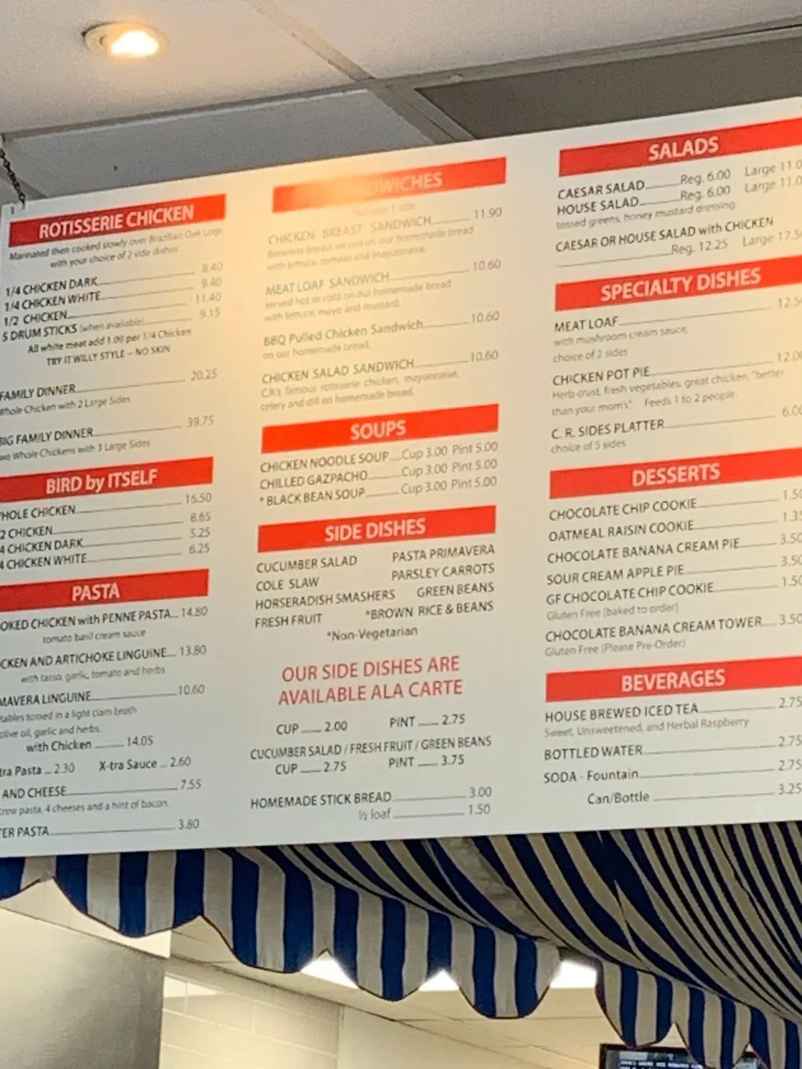 C.R. Chicks (Northlake Blvd.) Menu - Updated November 2025