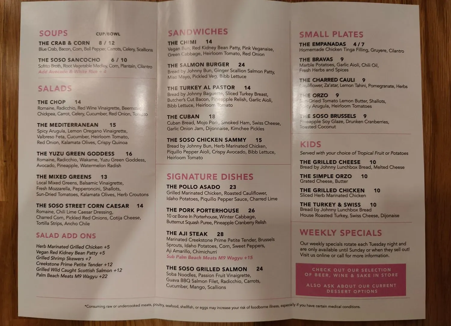 Menu 1