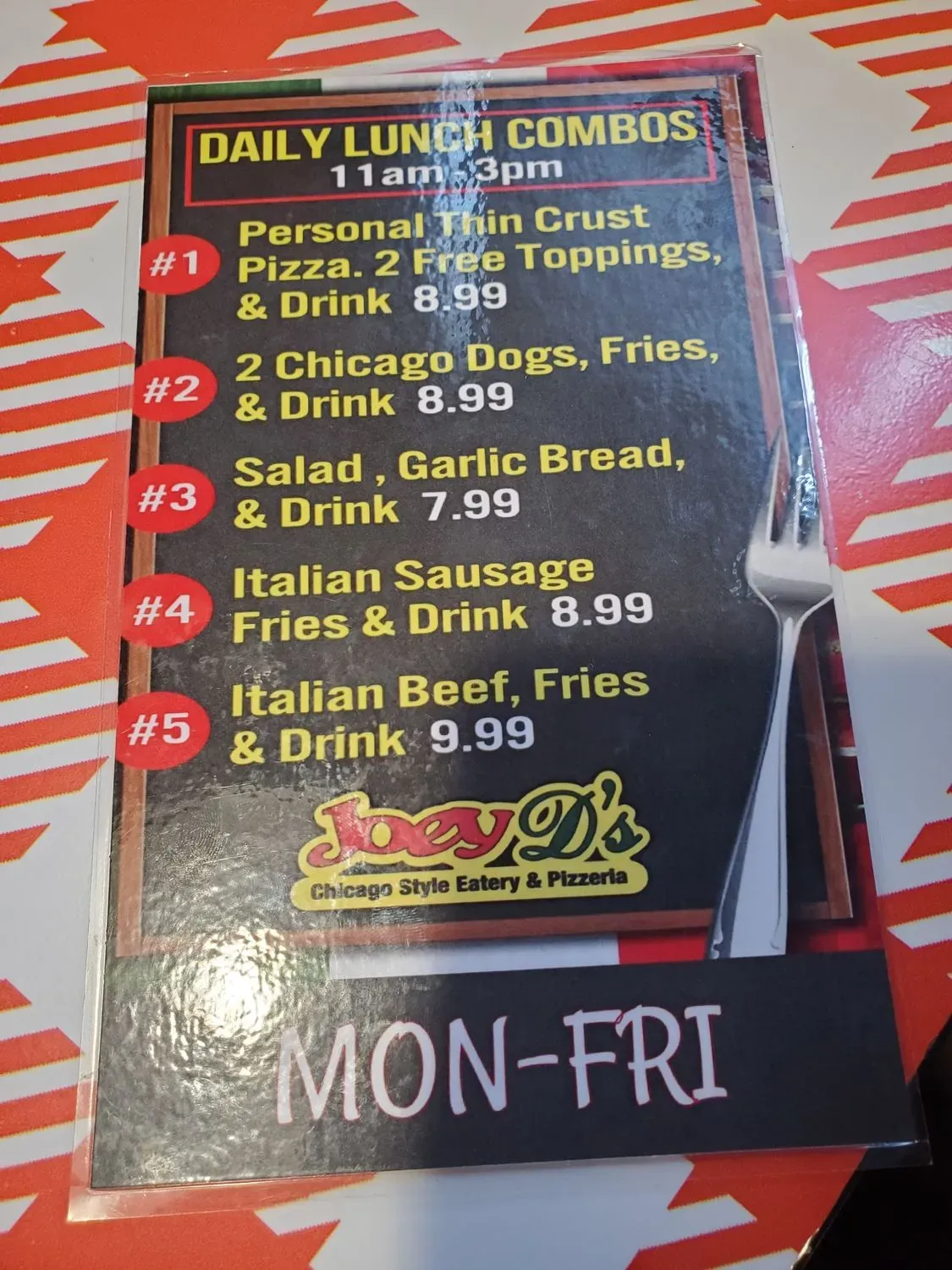 Menu 5