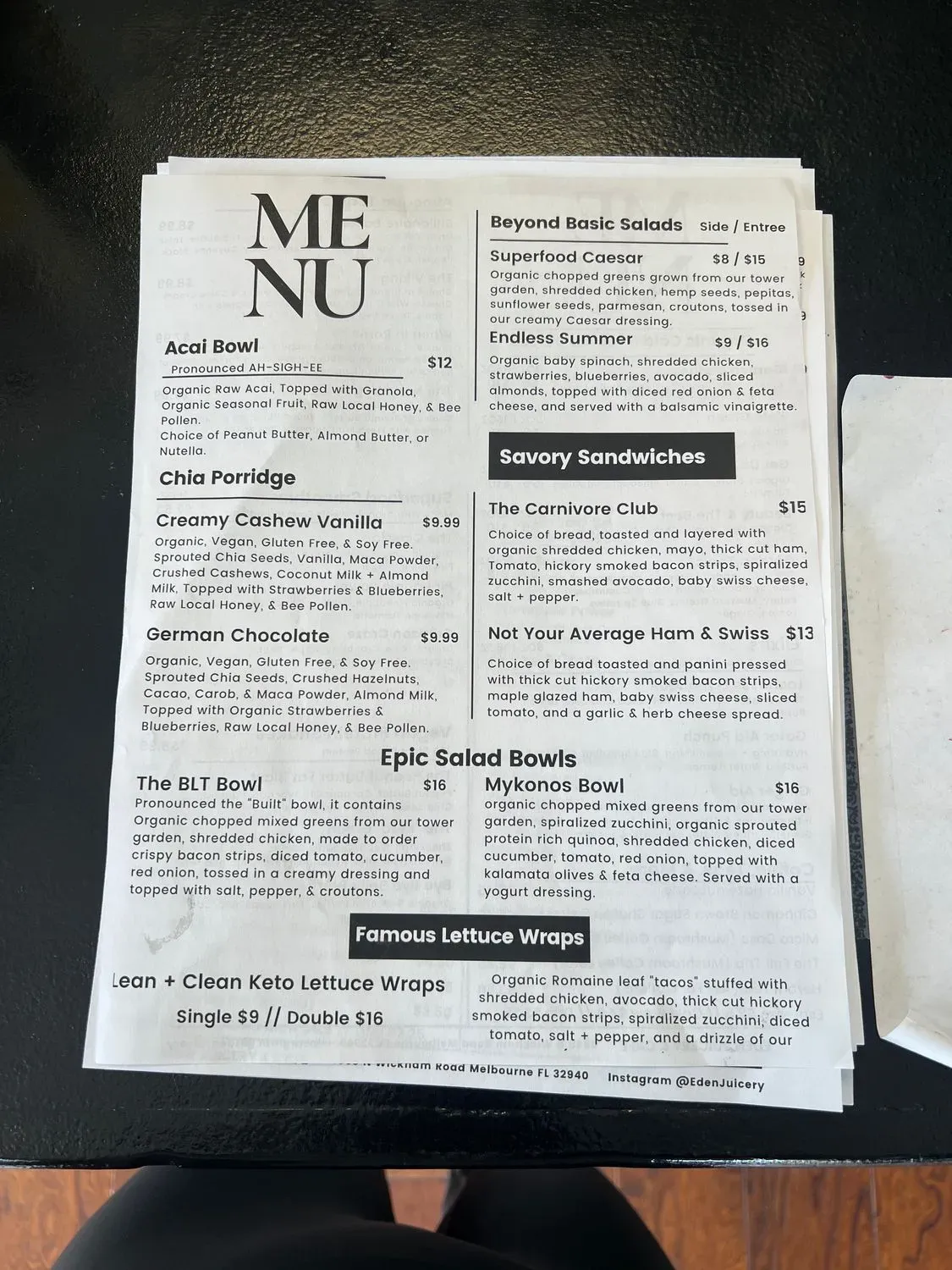 Menu 1