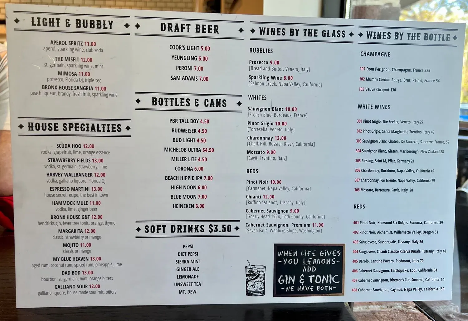 Menu 1