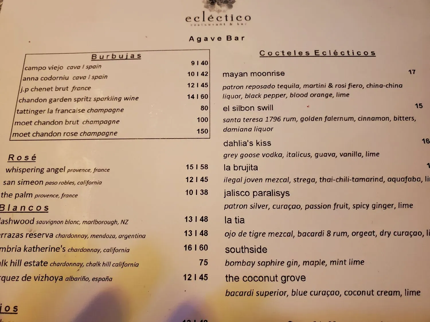 Menu 5