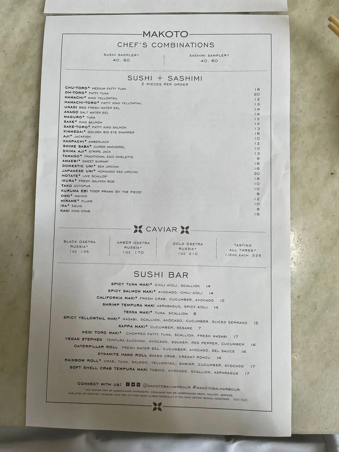 Menu 5