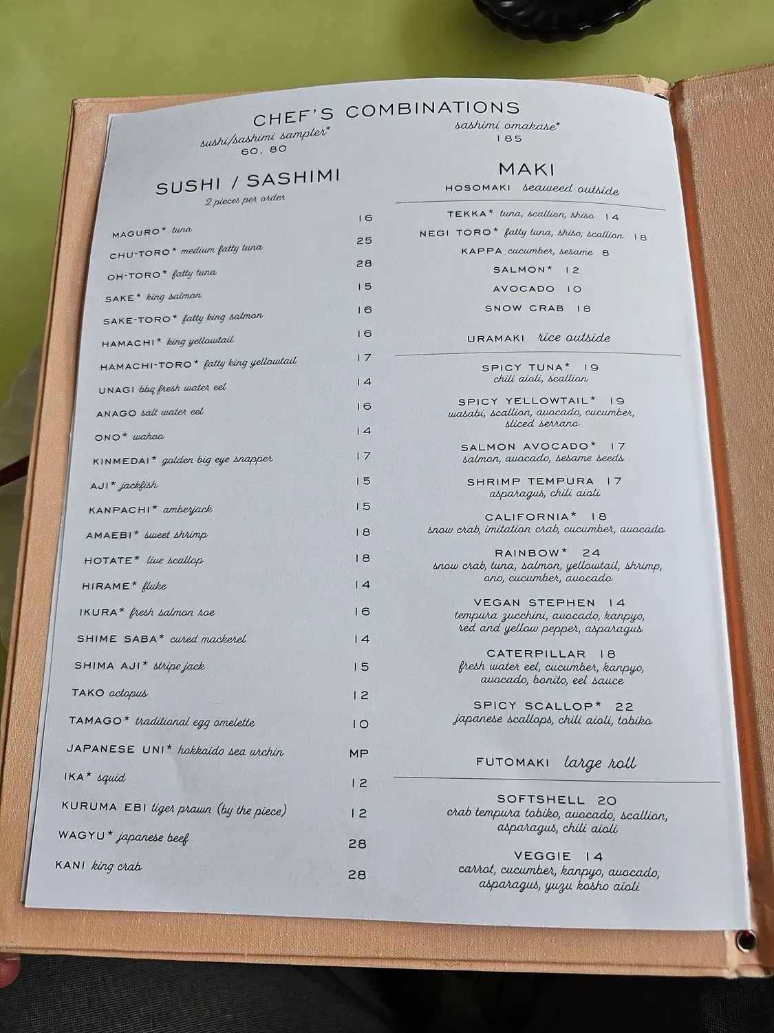 Menu 5