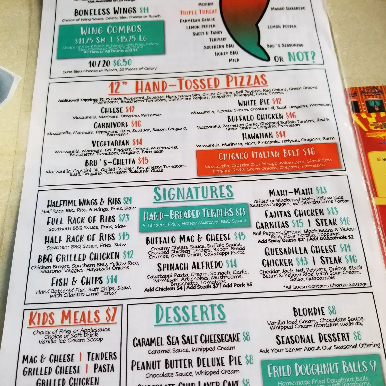 Menu 2