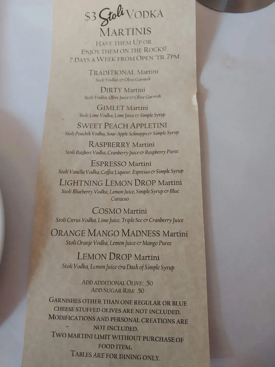 Menu 5