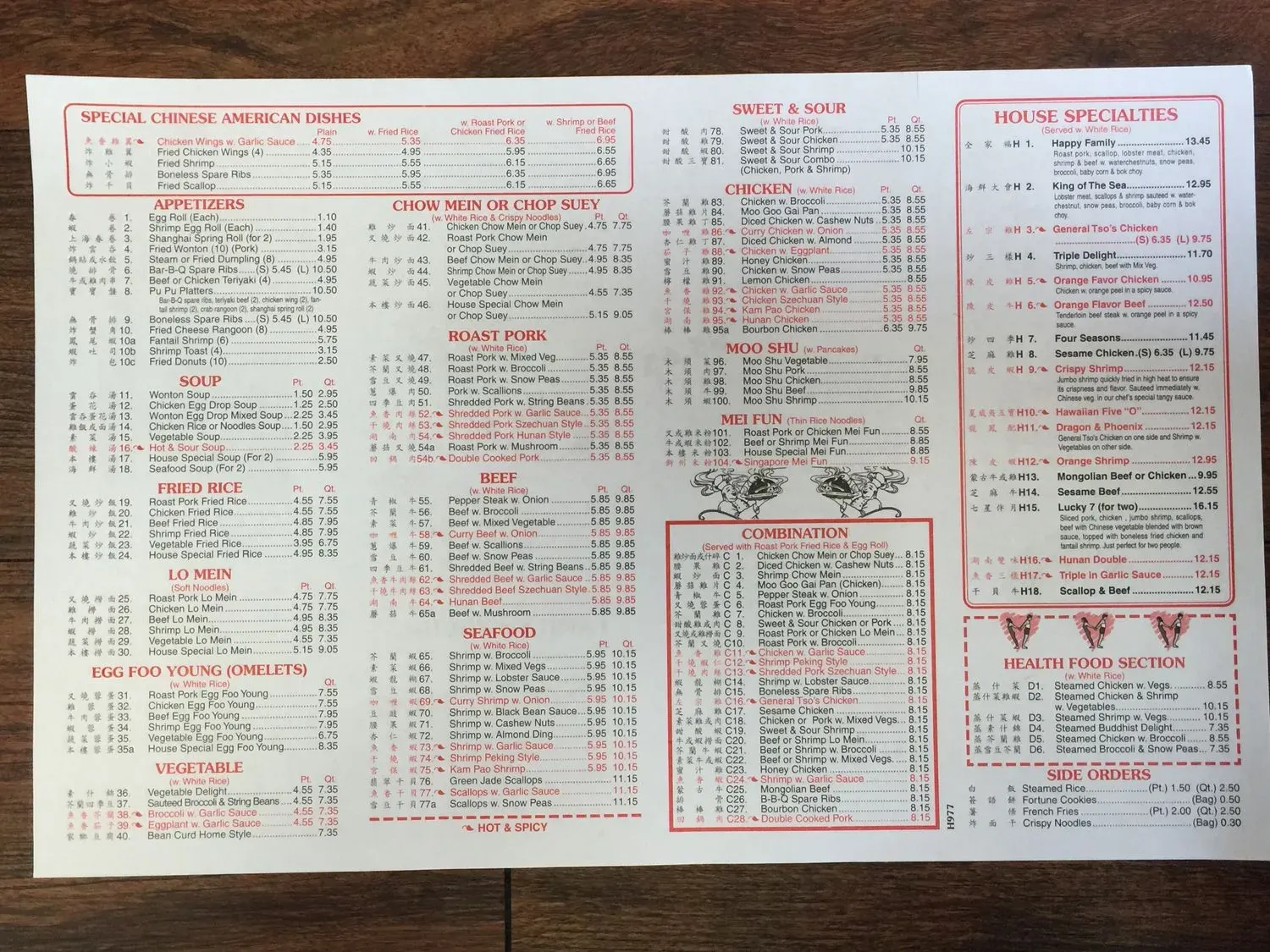 Menu 5