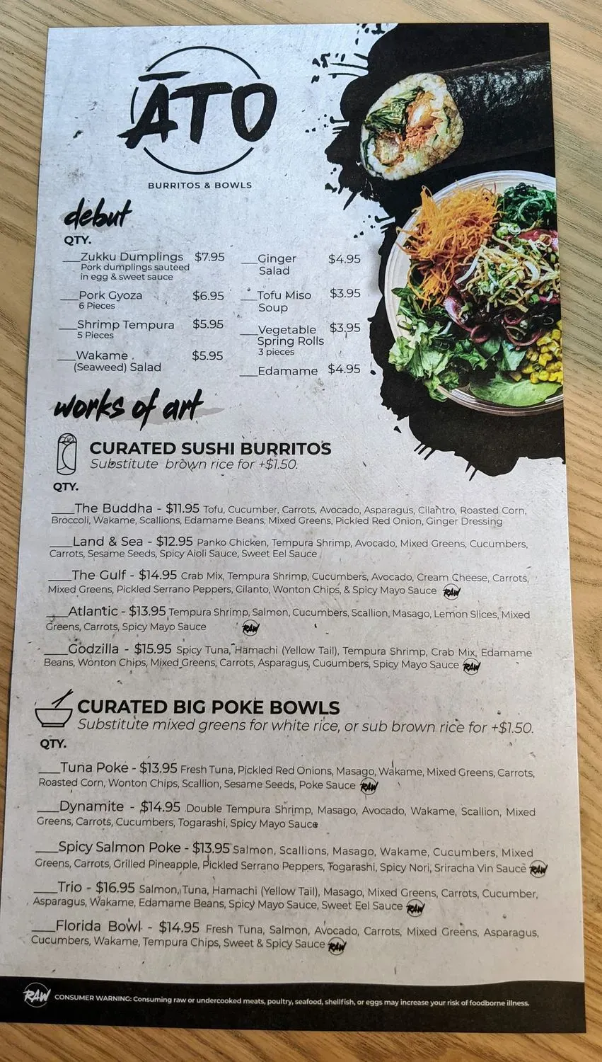 Menu 5