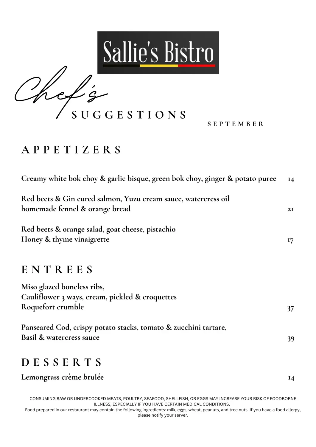 Menu 4