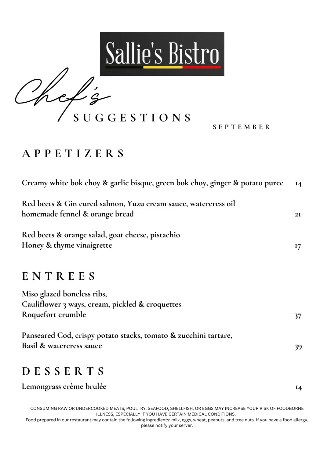 Menu 5